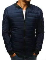 Pánská bunda prošívaná bomber jacket tmavě modrá Dstreet