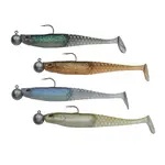 Berkley sada gumových nástrah powerbait cullshad slim rtf dark water mix 4 ks - 10 cm 7 g