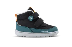 Dětské zimní barefoot boty Be Lenka Zippu Preschool - Black & Green
