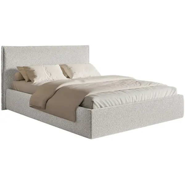 Selsey ČALOUNĚNÁ POSTEL Softie Slim světle šedá ženylka 200x200