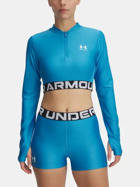 Dámské tričko Under Armour HeatGear Rib 1/4 Zip LS - Dámské