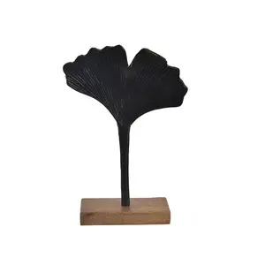 Bytová dekorace GINKGO BILOBA Black 30 cm