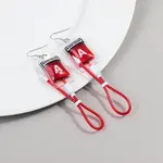 Blood Bag Plastic Dangle Earrings