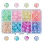 200Pcs 8 Colors Transparent Acrylic Beads