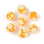 Frosted Transparent Glass Enamel Beads