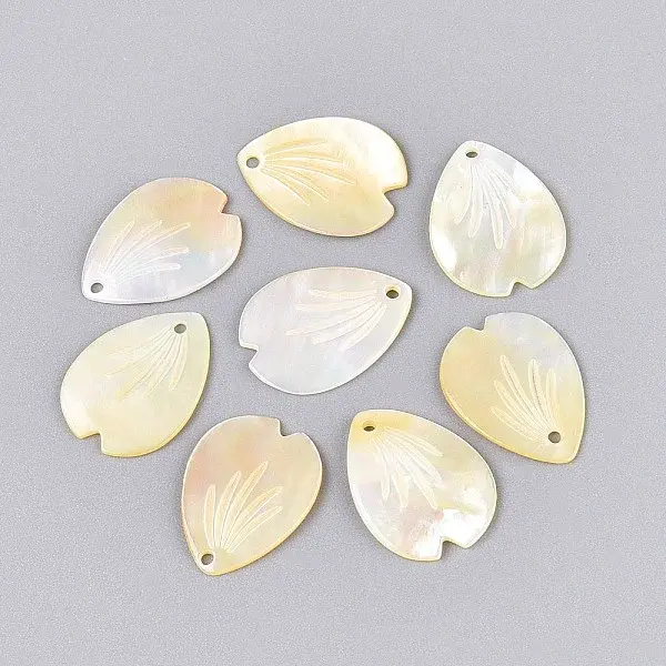 Natural Yellow Shell Pendants
