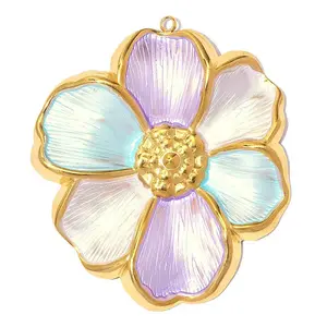 304 Stainless Steel with Enamel Big Pendants