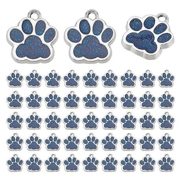 50Pcs Alloy Enamel Charms
