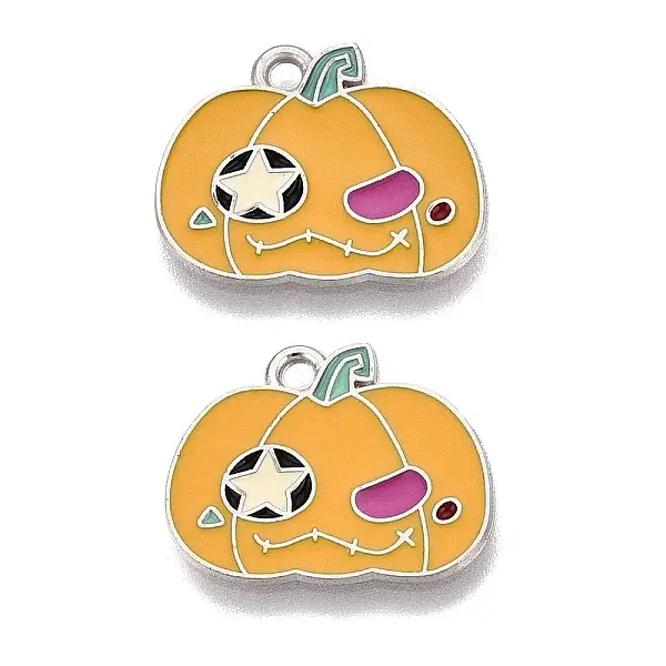 Halloween Theme Alloy Enamel Pendants