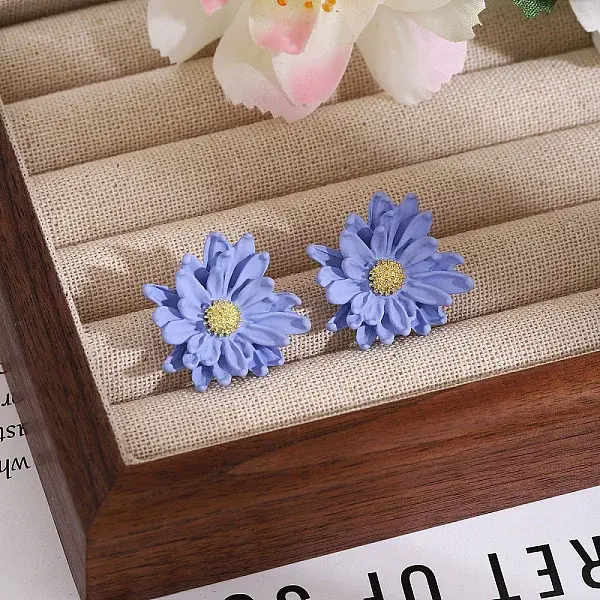 Baking Paint Alloy Stud Earrings