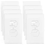 8 Sets ABS Plastic Socket Cover Plate