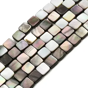 Natural Black Lip Shell Beads Strands