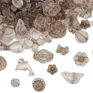 Frosted Transparent Acrylic Beads