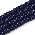 Opaque Solid Color Glass Beads Strands