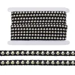 10 Yards Polyester with ABS Plastic Half Round Bead Lace Trim