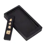 2Pcs 2 Styles Natural Stone Inkstone