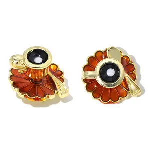 Zinc Alloy with Camel Enamel Charms