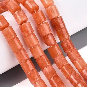 Dyed Natural White Jade Beads Strands