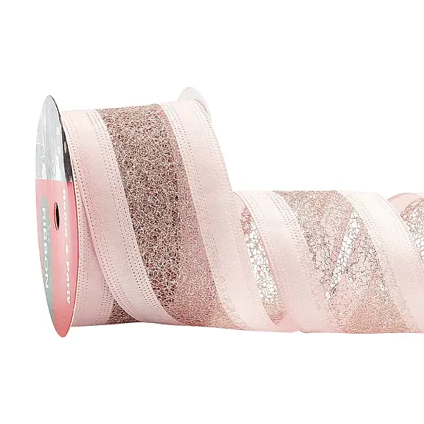 10 Yards Hot Stamping Polyester Satin Ribbons