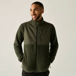 Pánská technická fleecová mikina regatta morran khaki 3xl