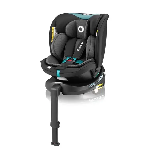 LIONELO Autosedačka Navy i-Size (40-150 cm) Black Turquoise