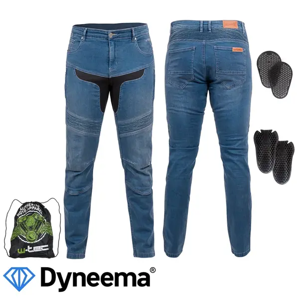 Pánské moto jeansy W-TEC Dynetis modrá 6XL