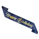 Šerpa narozeninová Happy Birthday modrá