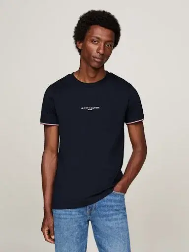Tommy Hilfiger Tommy Logo Tipped Tee S