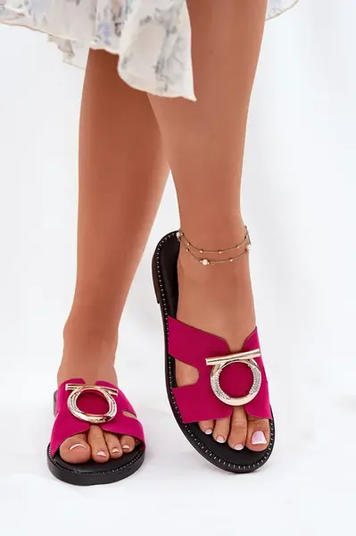 Dámské Pantofle Na Plochém Podpatku S Ozdobou Vinceza