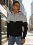 Bluza męska basic z kapturem jasnoszara Dstreet