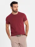 Ombre Classic BASIC men's cotton T-shirt - maroon