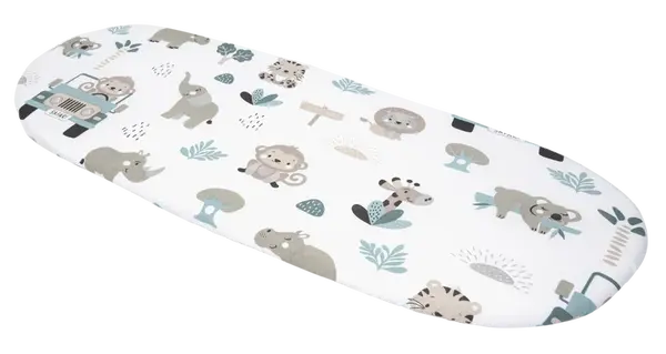 Medi Partners Fitted sheet for a stroller – cotton – Mint Zoo
