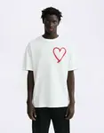 Thinking MU Tape Heart Aaron Tee WHITE XL