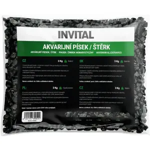 Akvarijní štěrk černý 4-8 mm 3kg