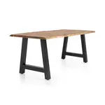 P & B JÍDELNÍ STŮL, akácie, černá, přírodní barvy, 140/80/76,5 cm