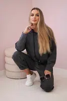 Włoski Souprava Punto Milano Winter Hoodie + kalhot Grafit