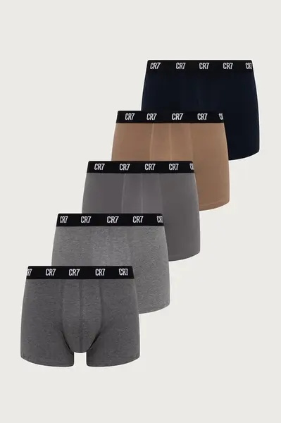 CR7 Cristiano Ronaldo  přiléhavé boxerky pánské bavlněné s elastanem 5-pack