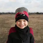 AGBO Jesenná/jarná chlapčenská čiapka šedá Syriusz