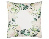 Dekoračná obliečka na vankúš Biele ruže a hortenzie, 45x45 cm%