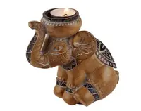 Dekoračná soška/svietnik Slon, 15 cm%