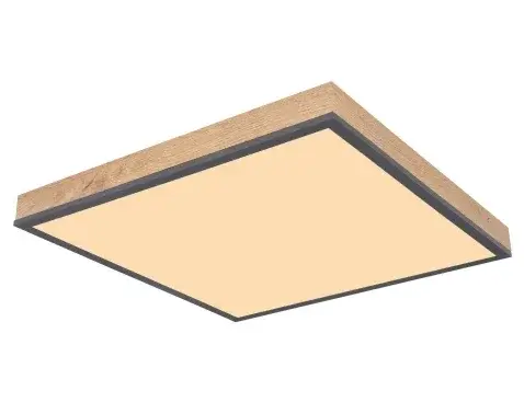 Stropné LED osvetlenie Doro 45x45 cm, drevený vzhľad%