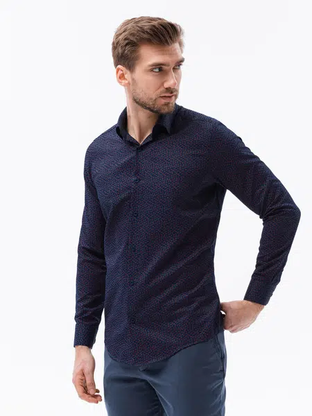 Ombre Men's shirt with long sleeves