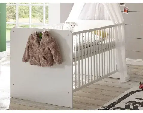 Baby postieľka pre deti Paula 70x140 cm, biela%