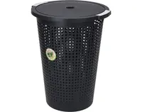 Kôš na prádlo 35 l, čierny%