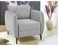 Kreslo Novara, šedá látka%