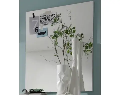 Nástenné zrkadlo Spice, biele%