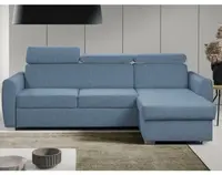 Rohová sedacia súprava Mistic, denimovo modrá látka%