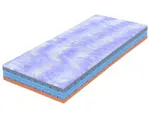 Matrac Airspring Bluegel 90x200 cm%