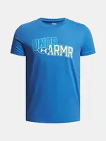 Chlapecké tričko Under Armour UA OVERLAY WM SS-BLU - Kluci