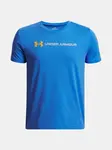 Chlapecké tričko Under Armour UA B LOGO WORDMARK SS-BLU - Kluci